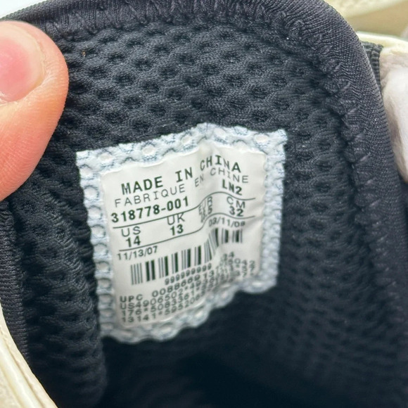 Nike Mens size 14 White Black Superbad Football Cleats - Picture 7 of 8